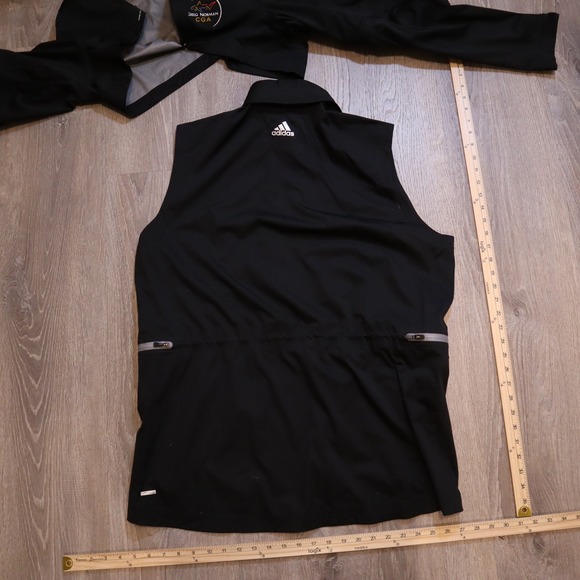 Adidas Golf Greg Norman Performance Full Zip Rain Jacket and Vest 2 in 1 Mens L - Picture 9 of 11